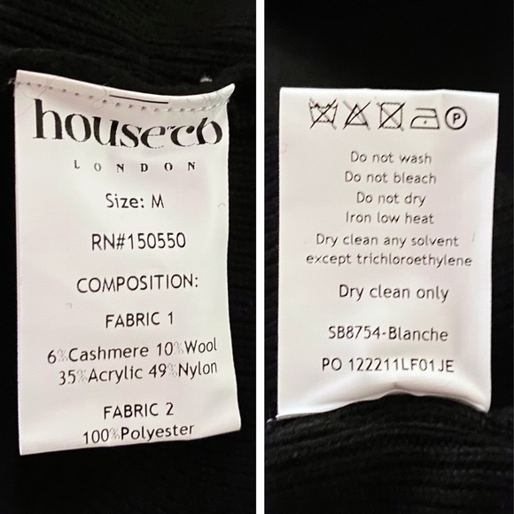 NEW House of CB Blanche Faux Fur Trim Cardigan Black Medium - Picture 17 of 17